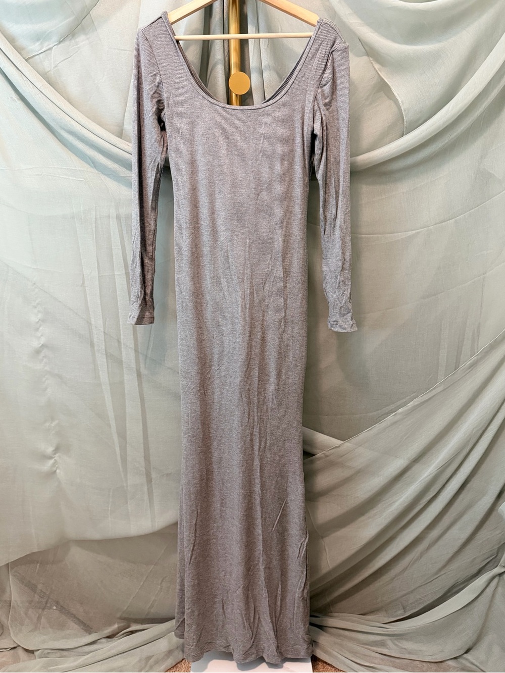 Fashion Nova Charcoal Long Sleeve Dress - Picture 2 of 6
